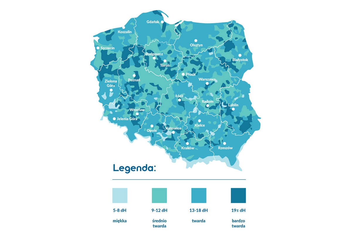 Twardość wody w Polsce
